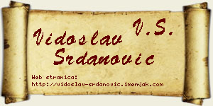 Vidoslav Srdanović vizit kartica